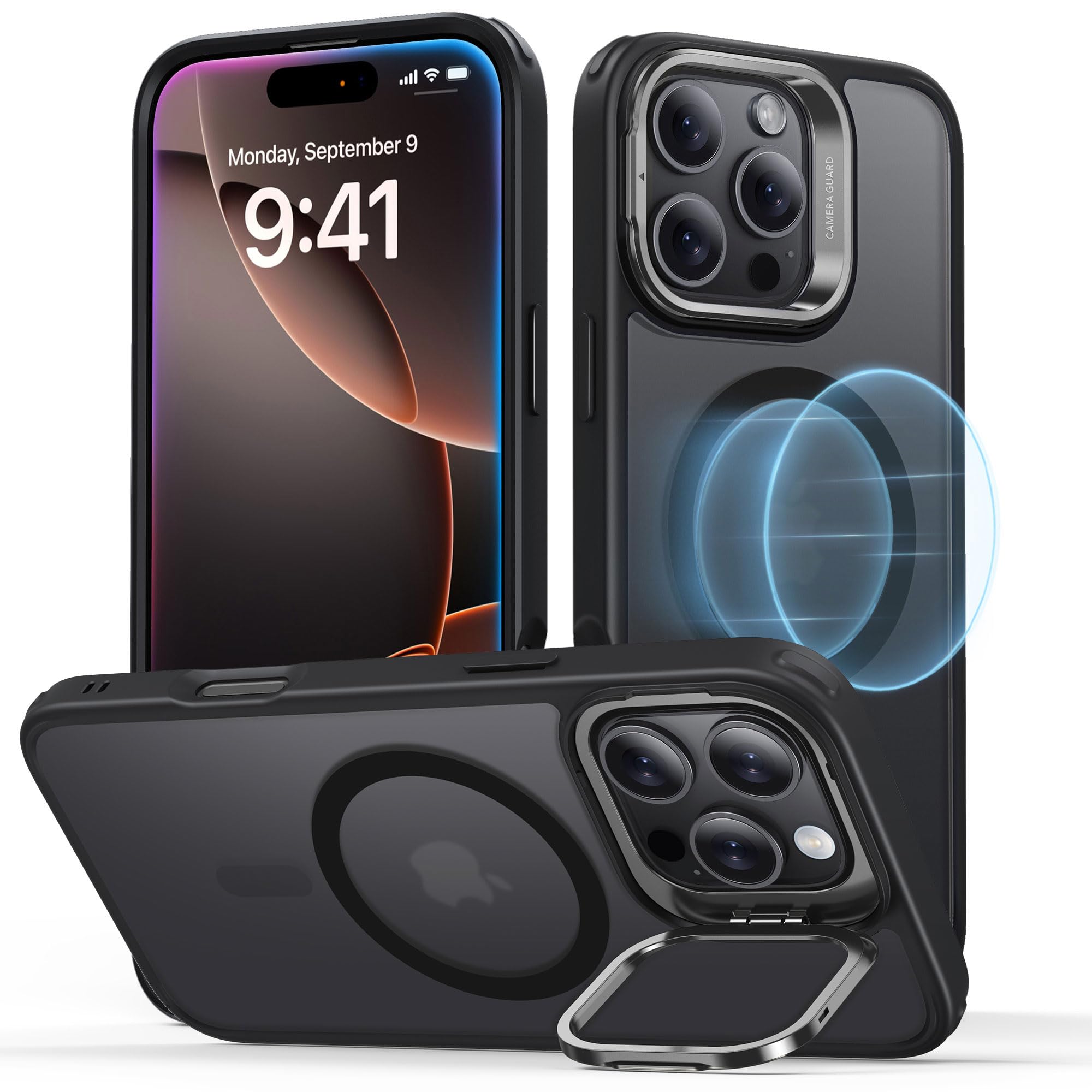 Capa De Telefone Esr Para Iphone 16 Pro Max Com Magsafe Frosted Black