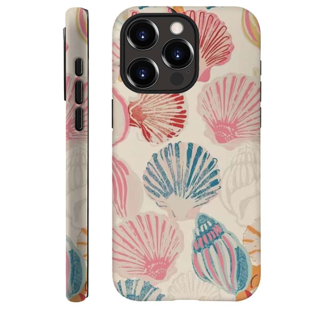 Capa De Telefone Compatível Com Iphone 12/12 Pro Pink Sea Shell Art