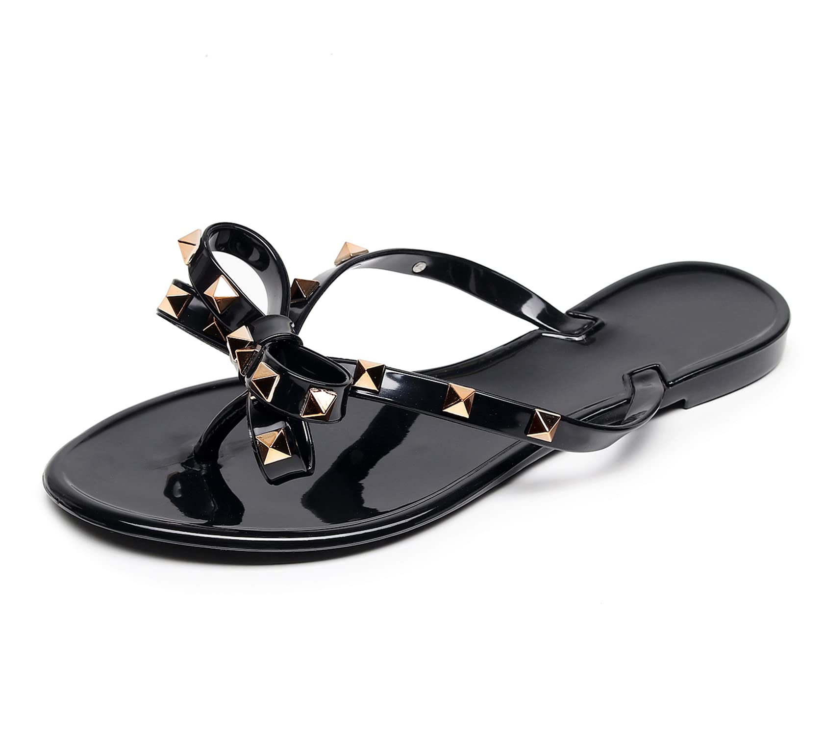 Sandálias Ogard Studded Jelly Sandálias Para Mulheres Pretas Tamanho 36