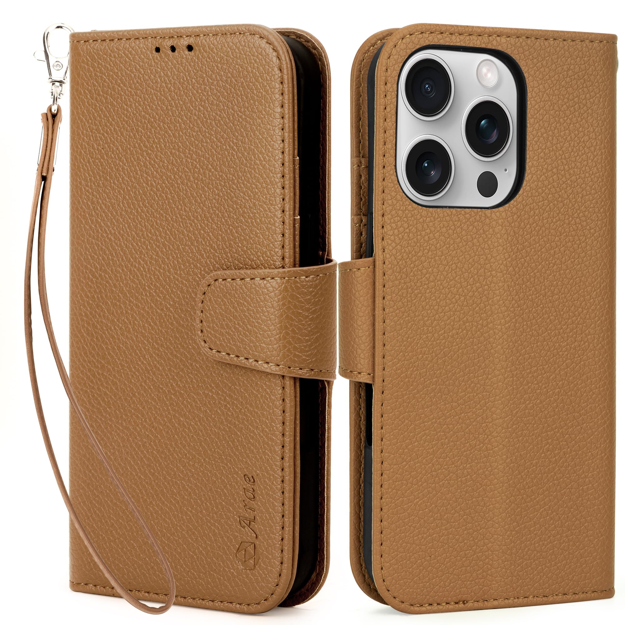 Capa Para Celular Wallet Arae Compatível Com Iphone 16 Pro Max 6,9"