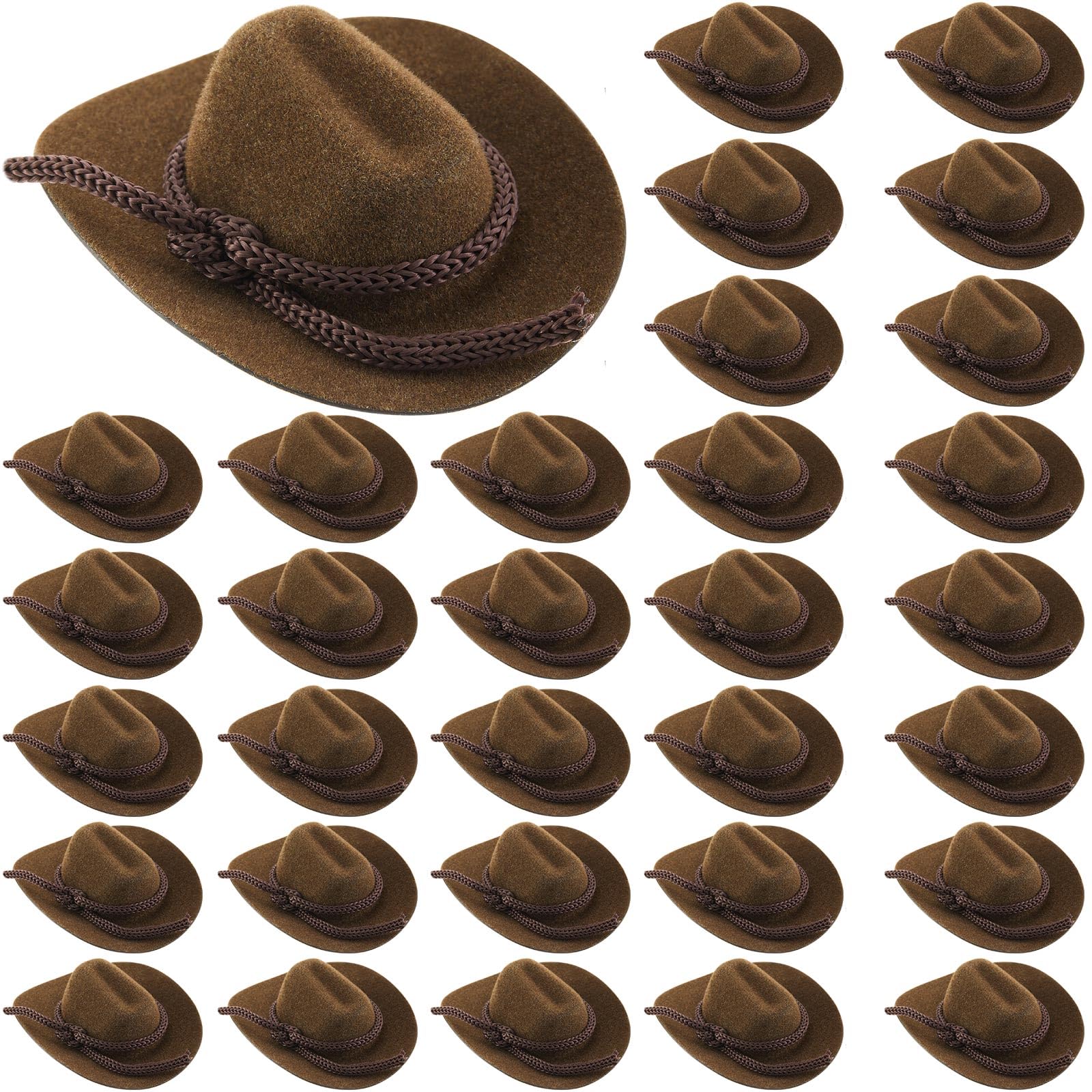 Mini Chapéus De Cowboy Para Artesanato, Lembrancinhas De Casamento, Decoração, 36 Unidades
