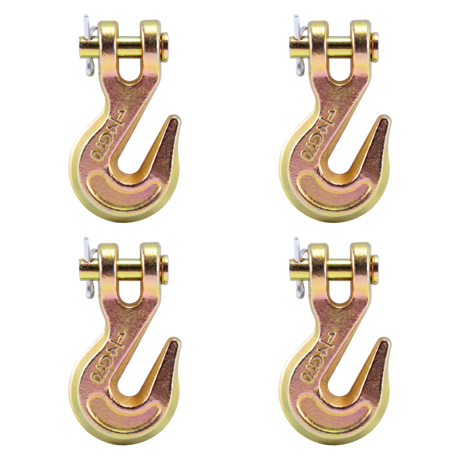 Clevis Grab Hook Leero G70 1/4 De Aço Forjado 1500 Kg, Pacote Com 4