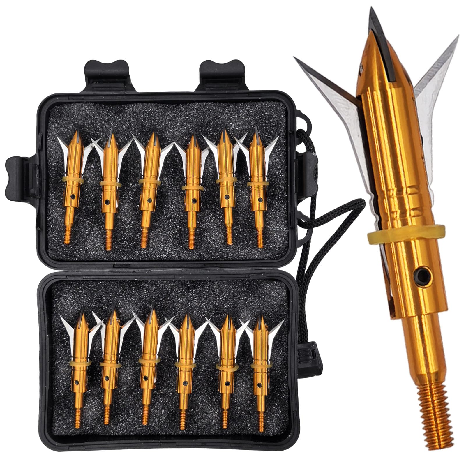 Lâmina De Corte Hunting Broadheads Flying Swifts 100/125g 12pk
