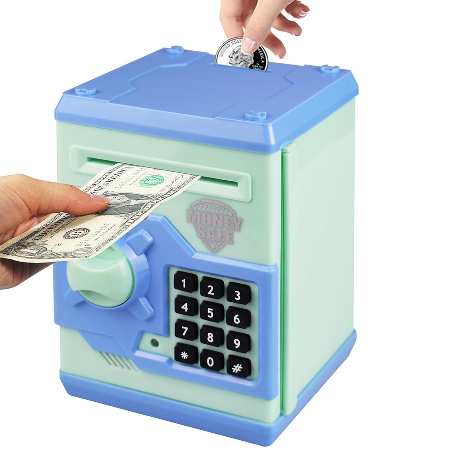 Senha Eletrônica Piggy Bank Cabhuti Mini Atm Verde Claro