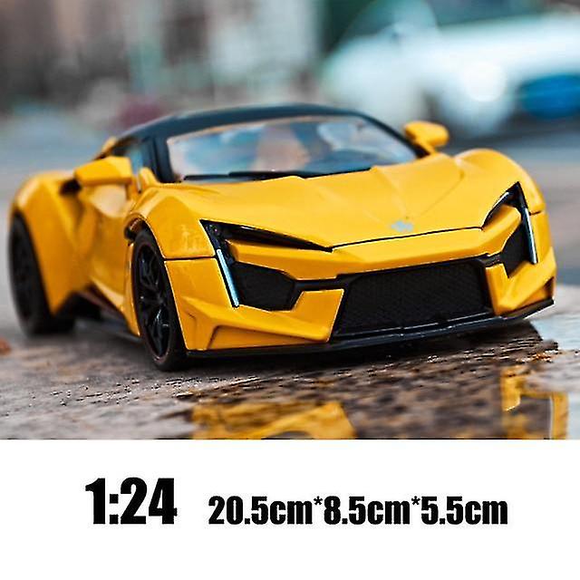 01:24 Lykan Hypersport Fenyr Die-casting Alloy Car Modelo Coll