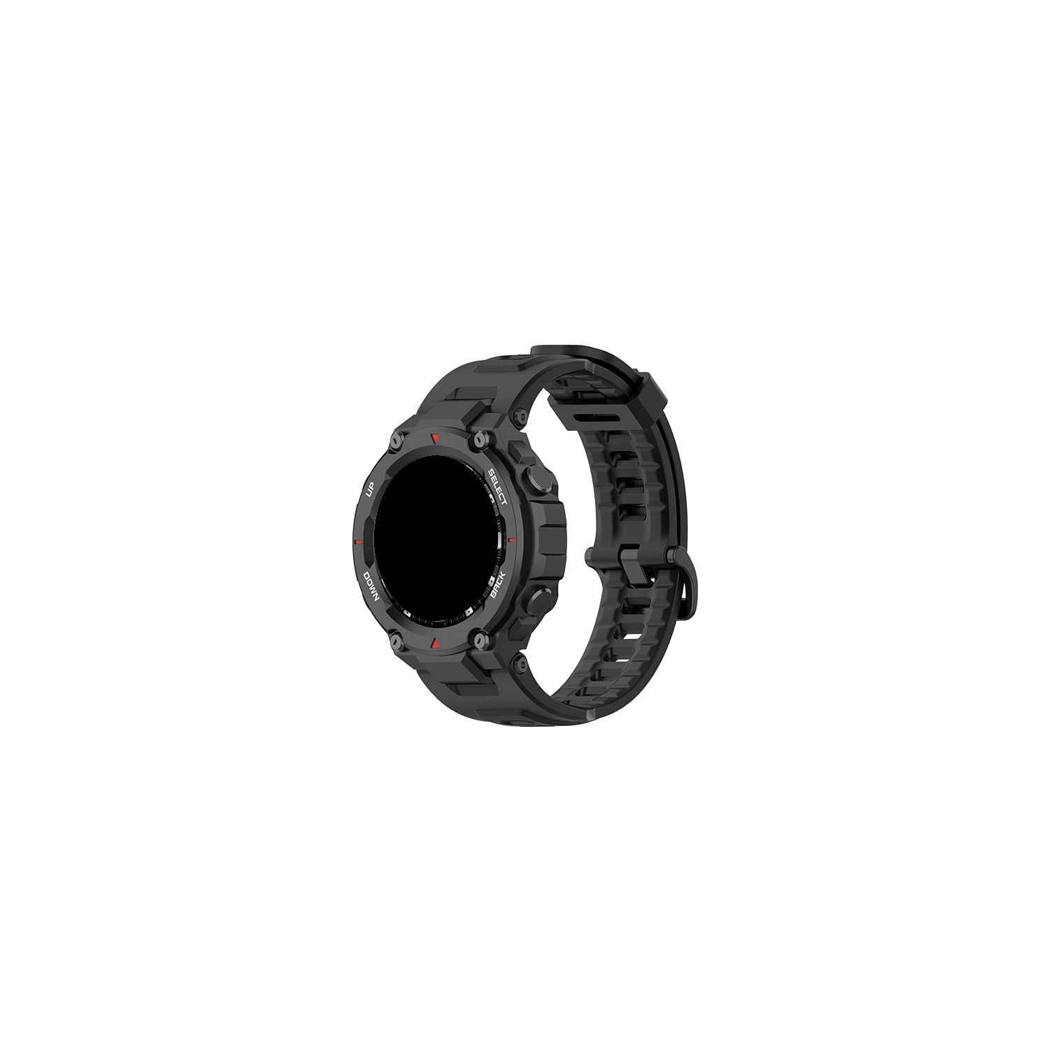 Pulseira De Silicone Compatível Com Amazfit T Rex T Rex Pro Black