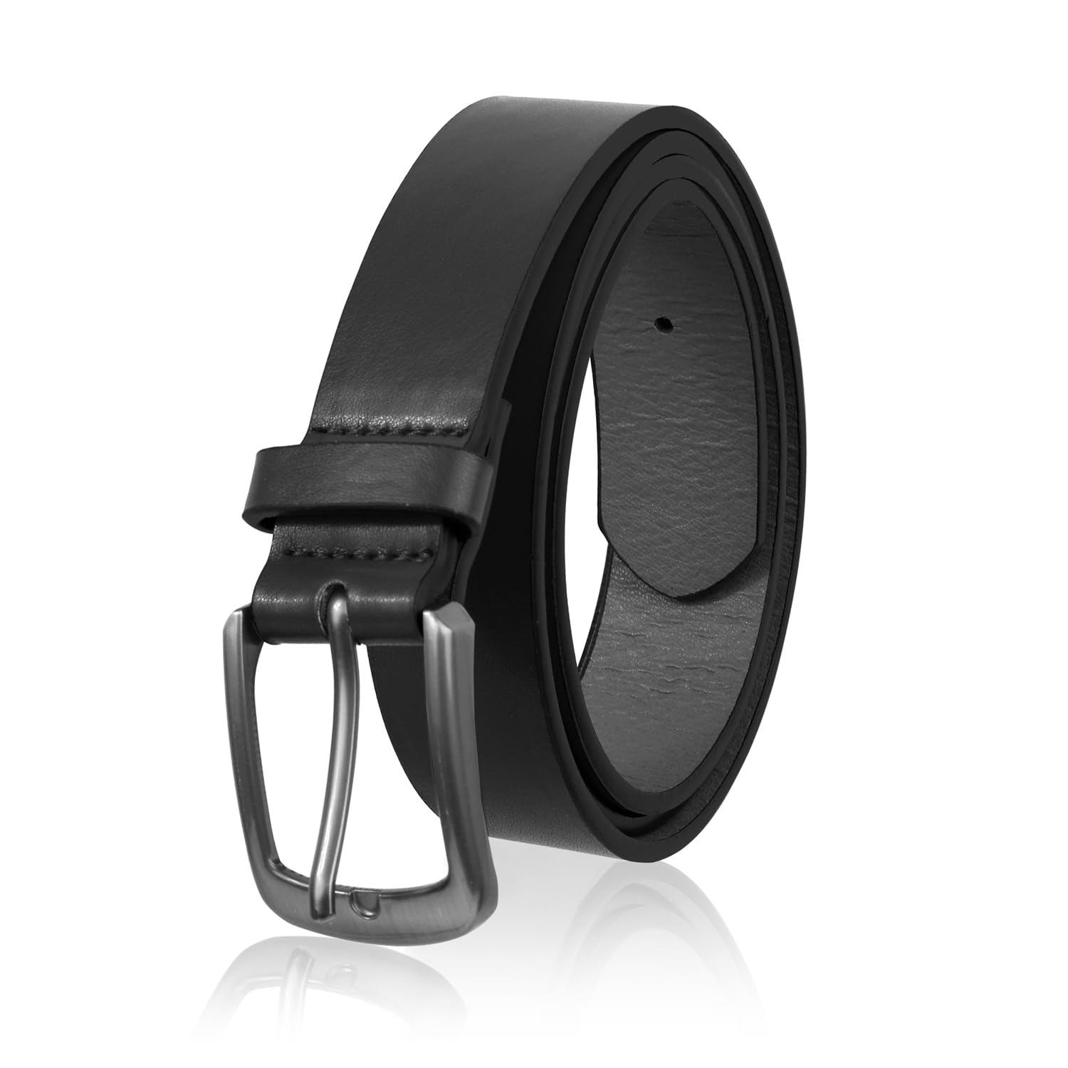 Vestido Masculino De Couro Sintético Belt Nblyos, Preto, Tamanho 42