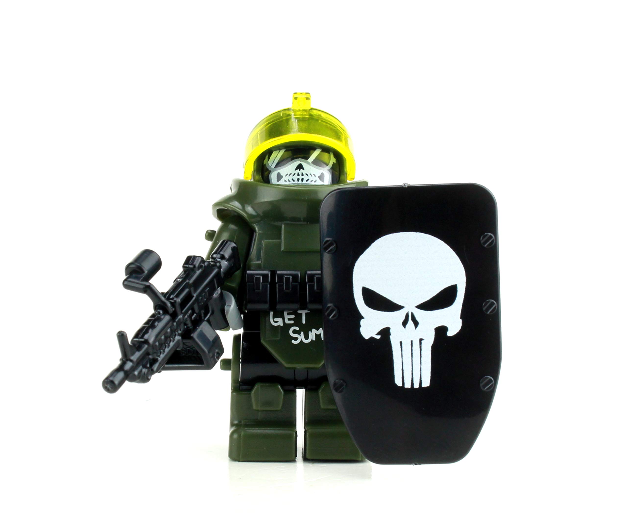 Minifigura Battle Brick Juggernaut Army Assault Soldier De 4 Cm