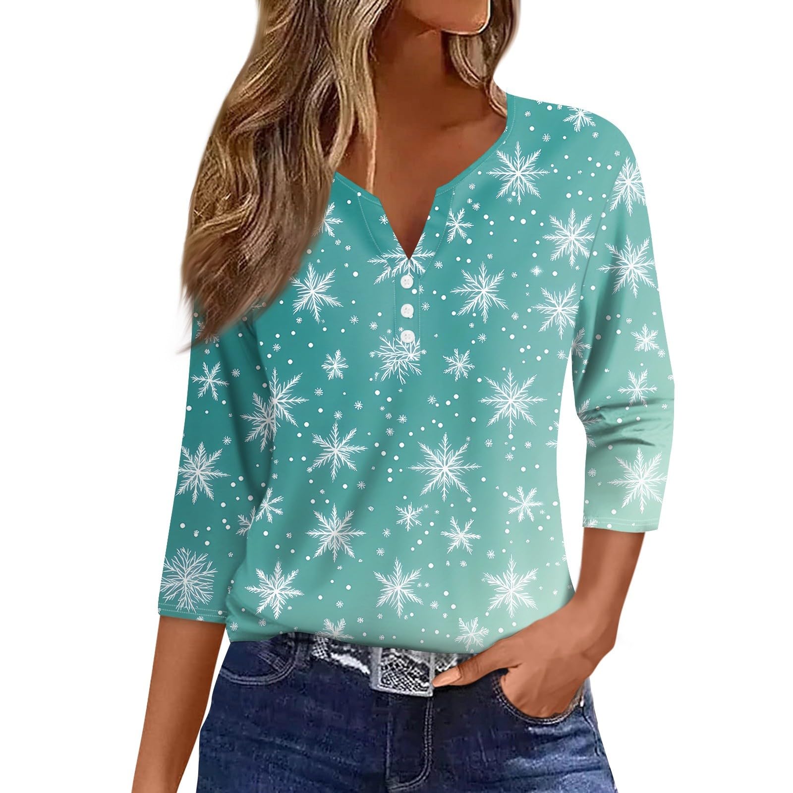 Suéteres De Natal Feios Cotecram 2024 Femininos Com Estampa De Floco De Neve