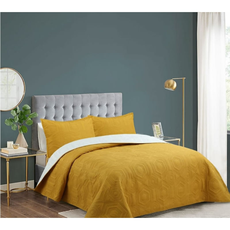 Edredão King Size De Algodão E Poliéster De Verão Com 2 Fronhas