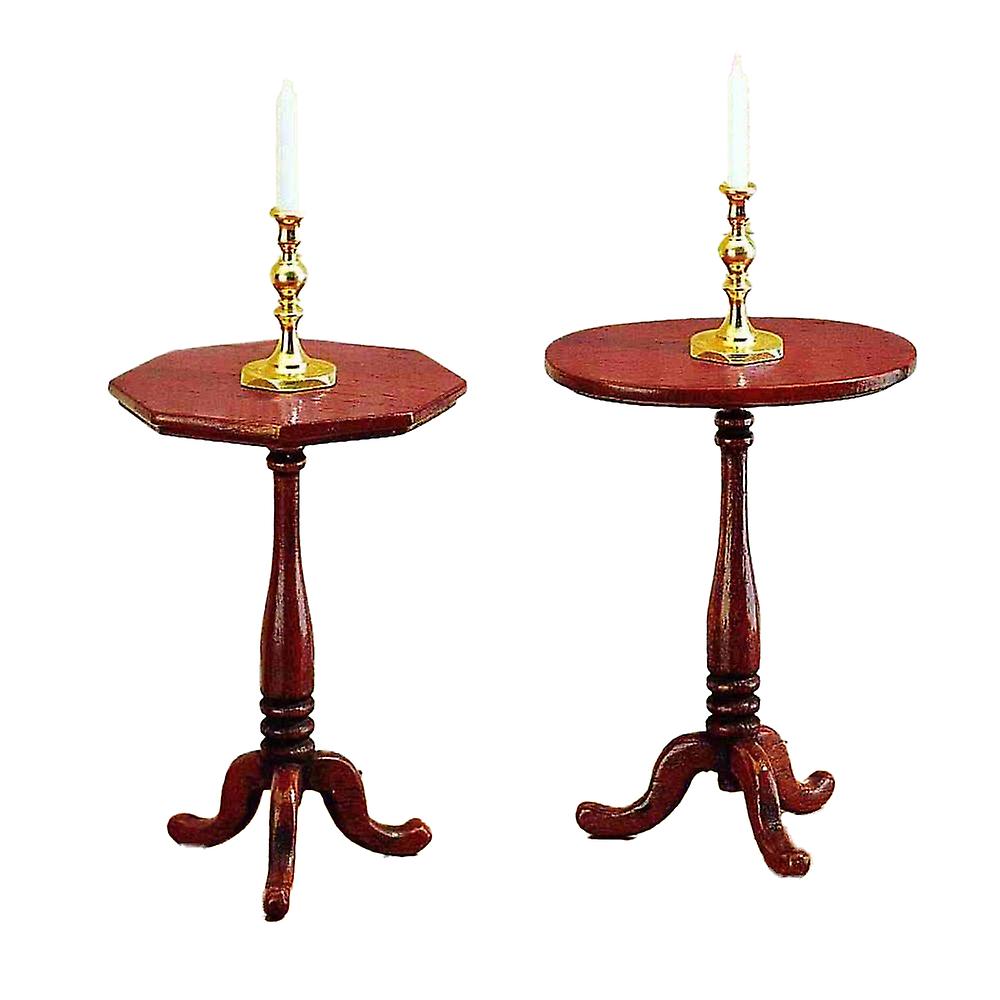 Casa De Bonecas Hepplewhite Candle Tables Kit Miniatura Mini Mun