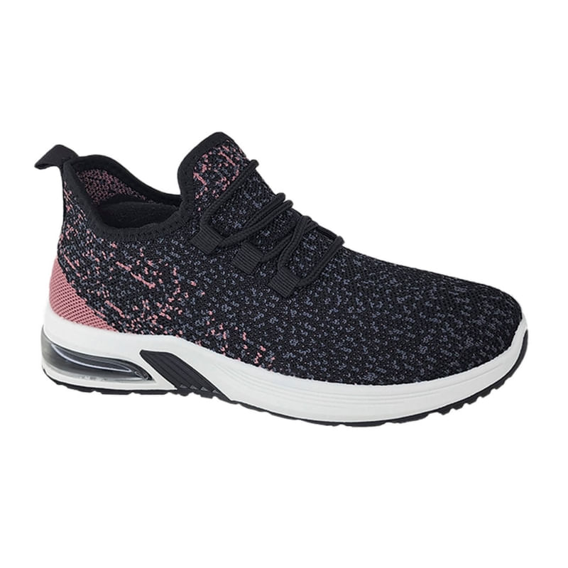 Tênis De Corrida Adomicilies 3208 Femininos Air Preto/rosa