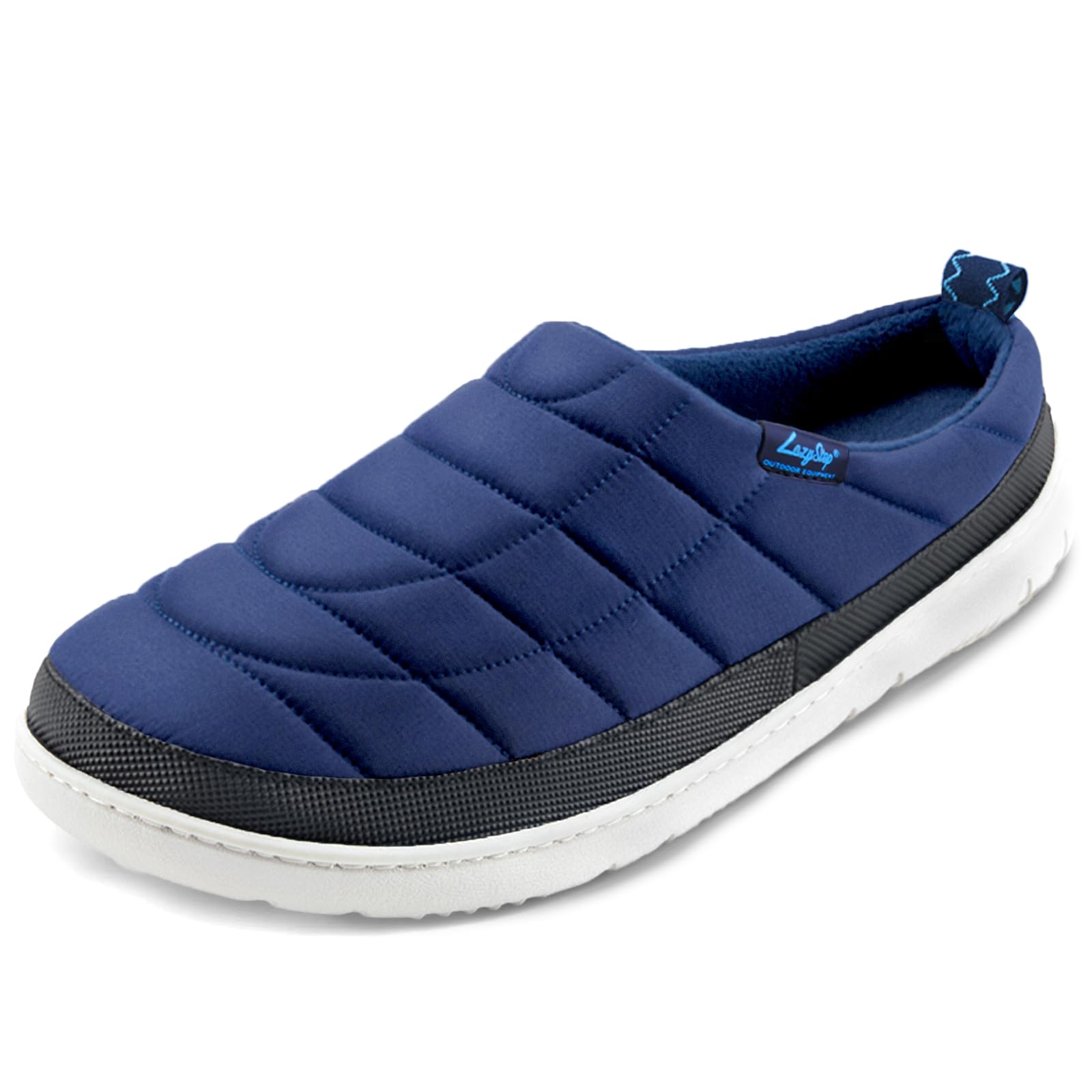 Chinelos Masculinos Lazystep Clog Comfort Memory Foam, Azuis, Tamanho 9-10