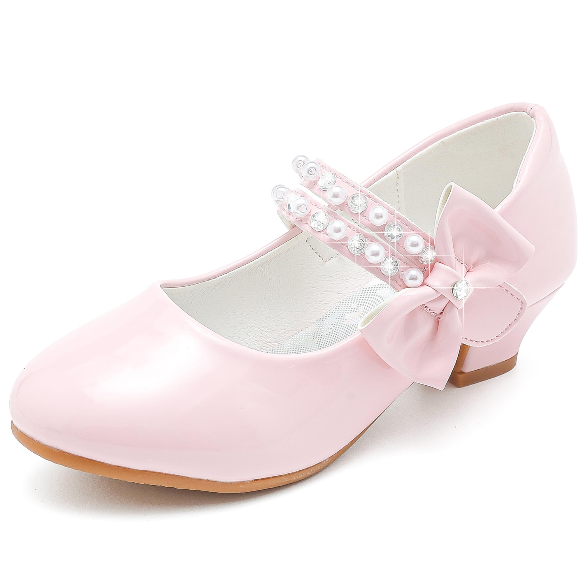 Sapatos Motasha Girls Heel Flower Girl Dress Rosa Tamanho 12