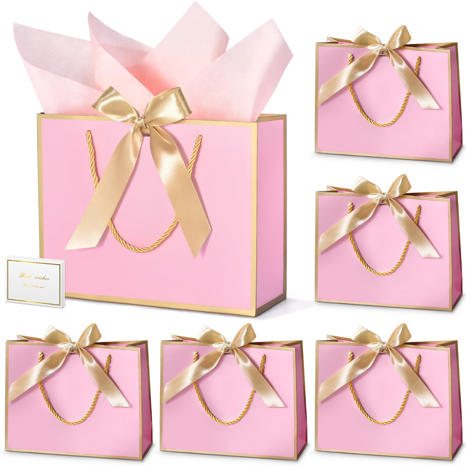 Sacos De Presente Doyide Thank You 30 Unidades Com Papel De Seda 23x18x8cm