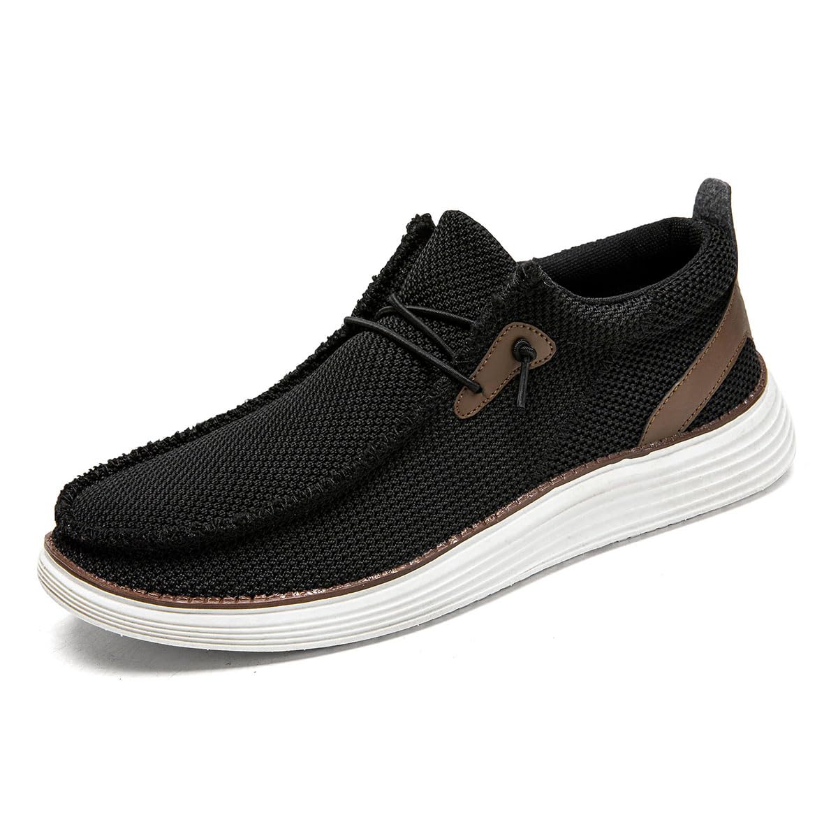 Sapatos Dlwkipv, Mocassins Masculinos, Tênis Sem Cadarço, Pretos, Eua 7