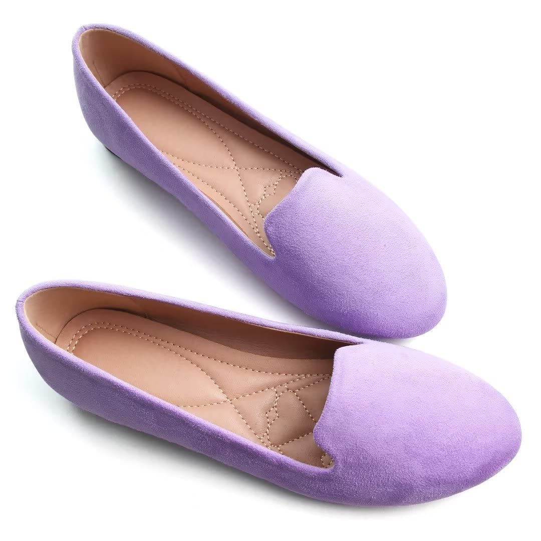 Ballet Flats Stunner Classic Slip On Upgrade Light Purple 41