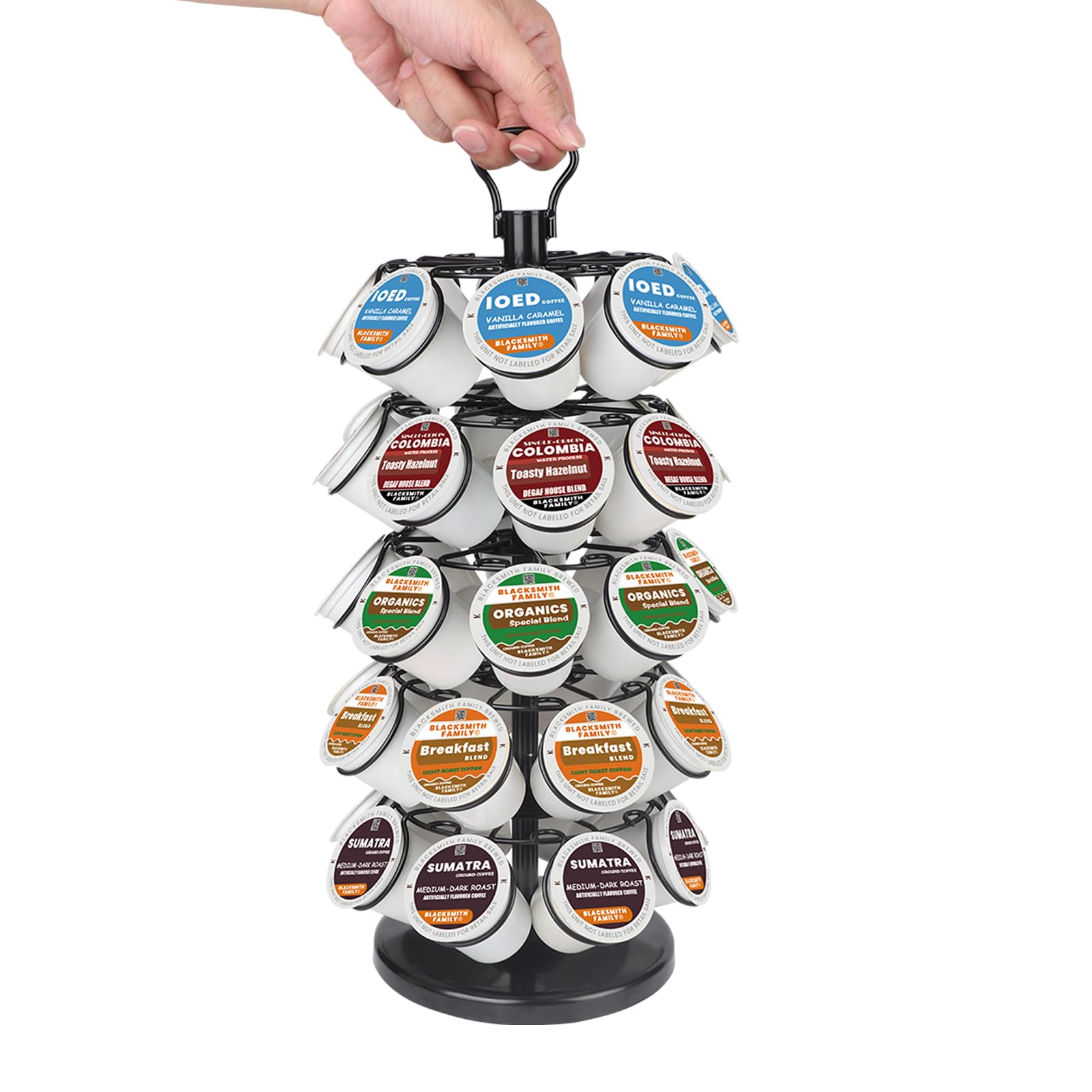 Suporte Para Cápsulas De Café Blacksmith Family K Cup, Capacidade Para 40 Cápsulas