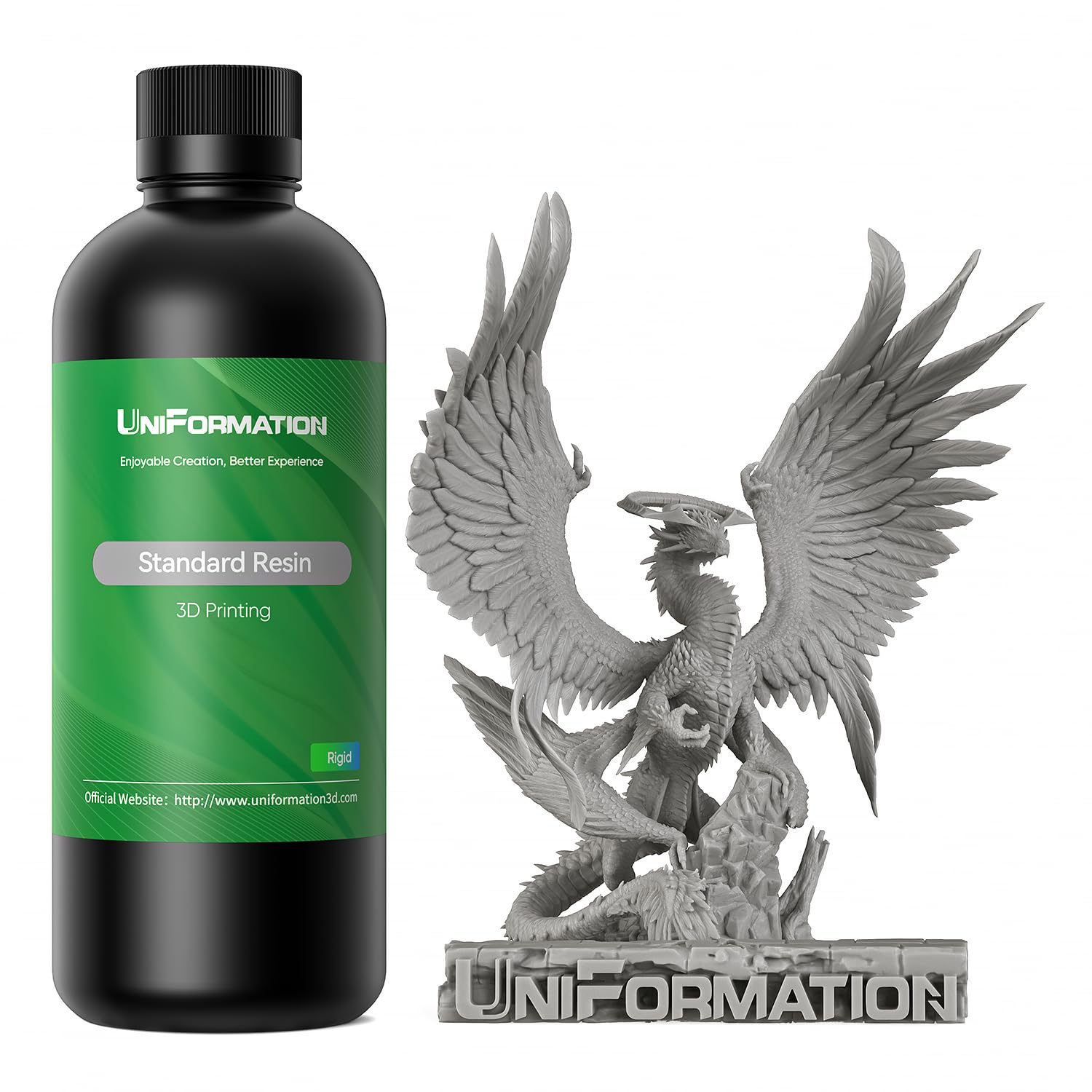 Resina De Impressora 3d Uniformation Hd Standard Fast Curing 1l