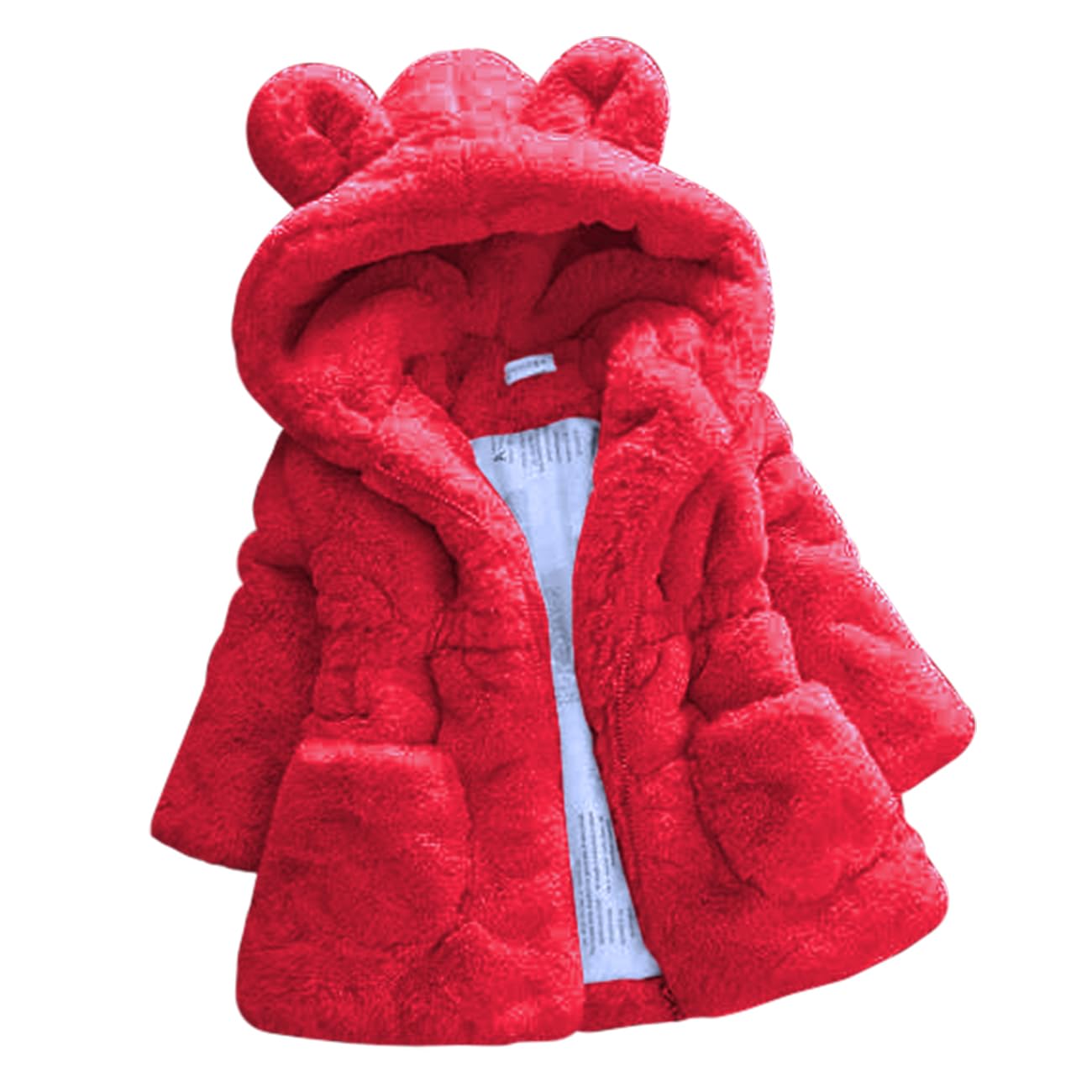 Casaco De Inverno Fumdonnie Baby Girl 4t Puffer Fleece Bear Jacket