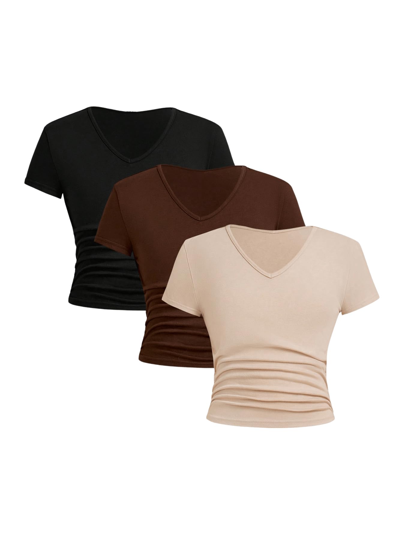 Camisetas Femininas De Verão Com Decote Em V Da Clothes Soly Hux 8y