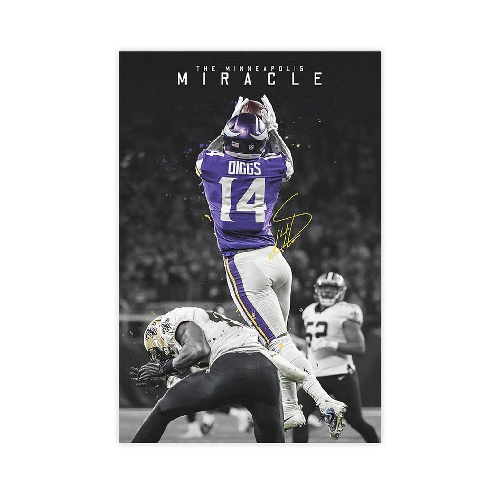 Pôster Em Tela Qunan Sports Stefan Diggs Sports 30x45cm