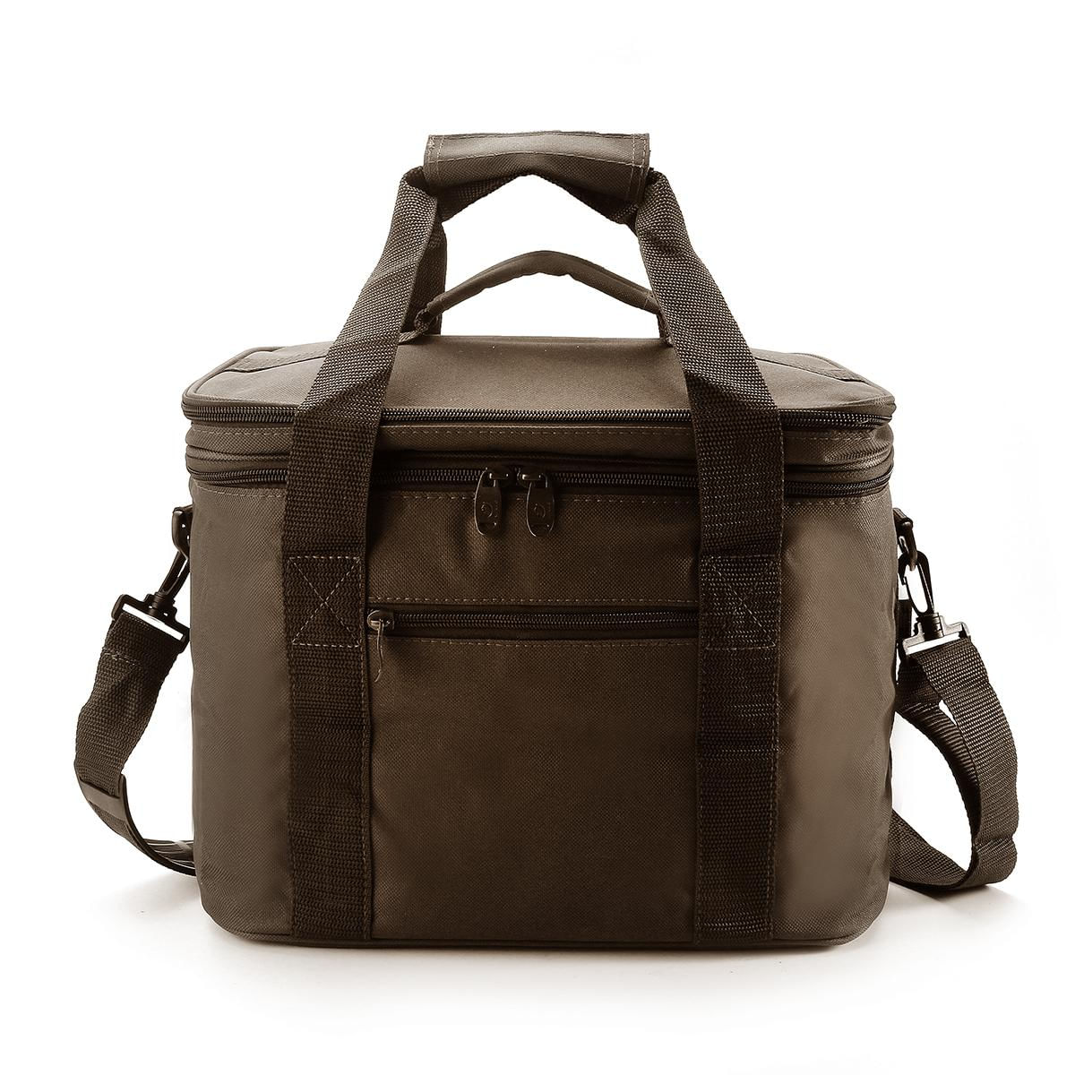 Saco De Almoço De Dupla Camada Termo-isolada De Grande Capacidade #cof