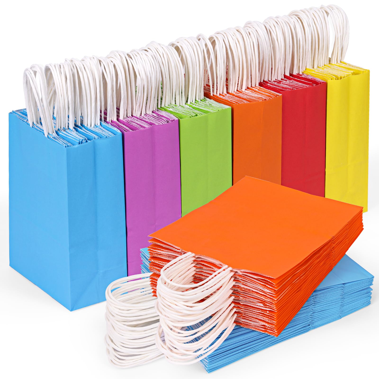 Sacos De Presente De Papel Moretoes 120 Unidades Com Alças 15 X 8 X 21 Cm