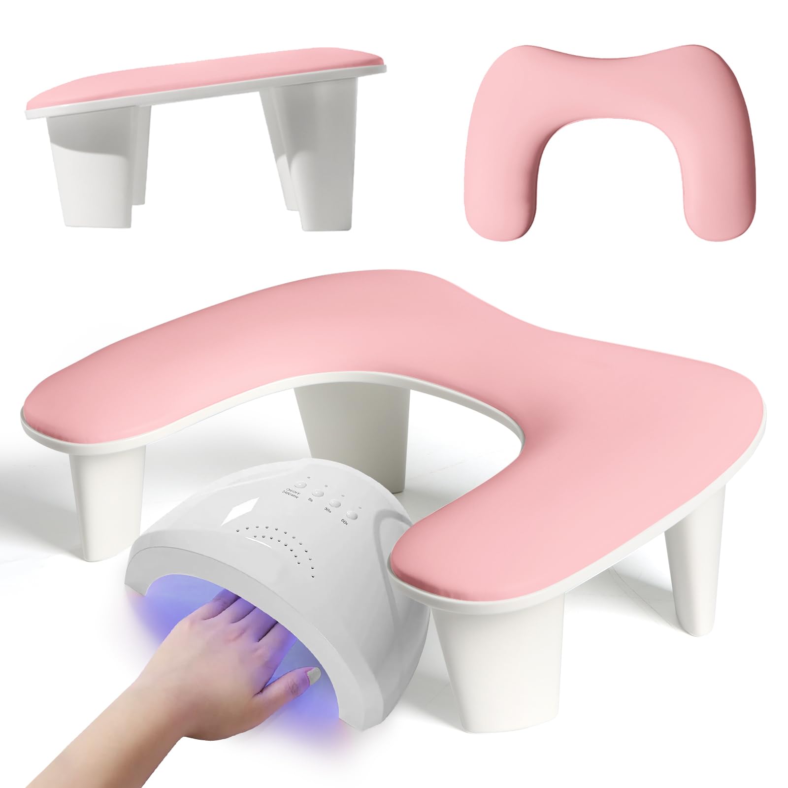 Apoio De Braço Para Unhas Moyretty Luxurious Big Microfiber Pu