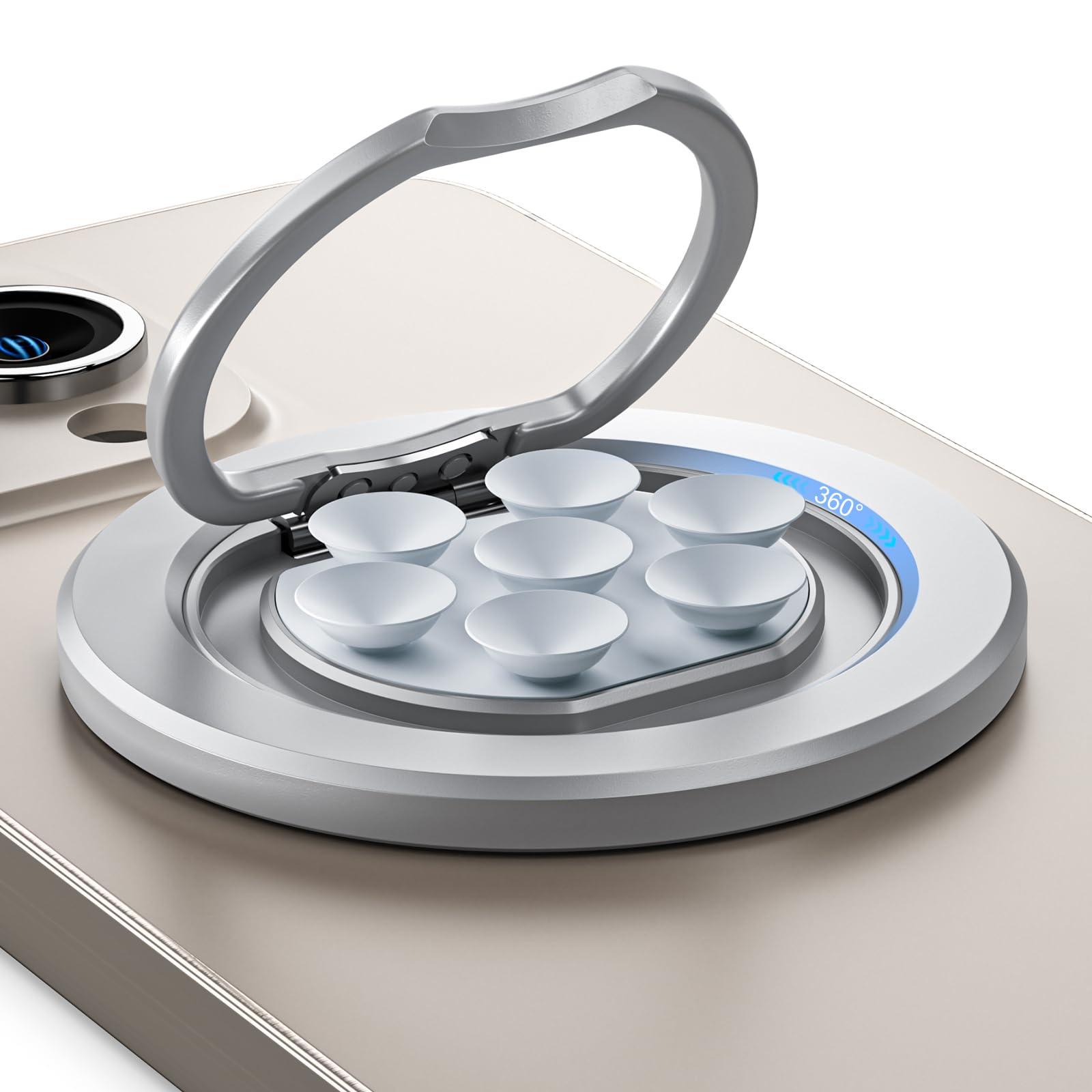 Copo De Sucção Magnética Phone Grip Stand Ring Holder Para Iphone