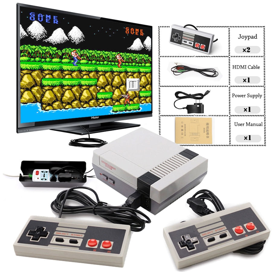 8 Bit Mini Tv Video Game Console Com Saída Av 2019 Jogos
