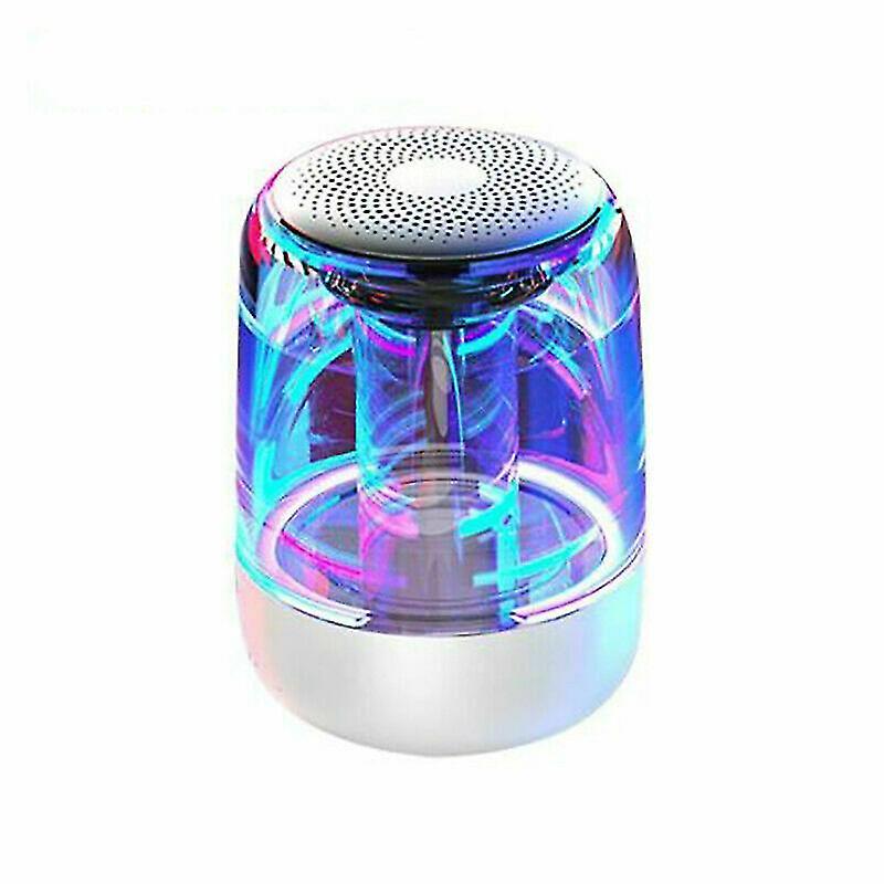 C7 Crystal Glass Stereo Bluetooth Speaker Com Luzes Led Al