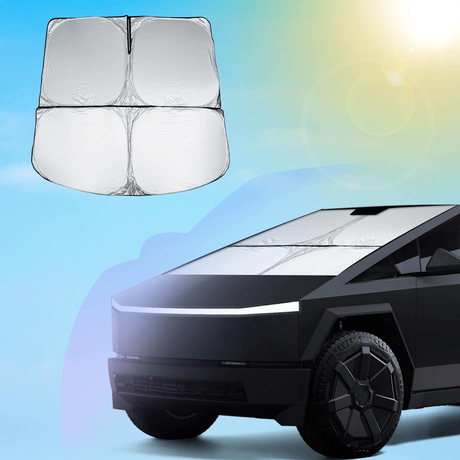Pára-brisa Sunshade Sxcy Para 2024 Tesla Cybertruck