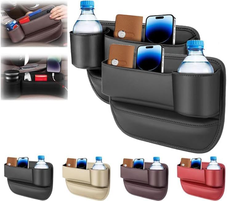 Porta-copos De Couro Para Carro Gap Bag, Pacote Com 2 Unidades Com Suporte Para Copos De Água