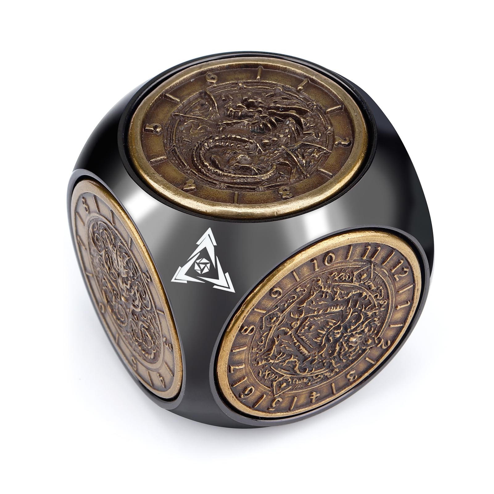 Conjunto De Dados Haxtec Spinner Dice 7 Em 1 Metal Dnd Dungeons Dragons