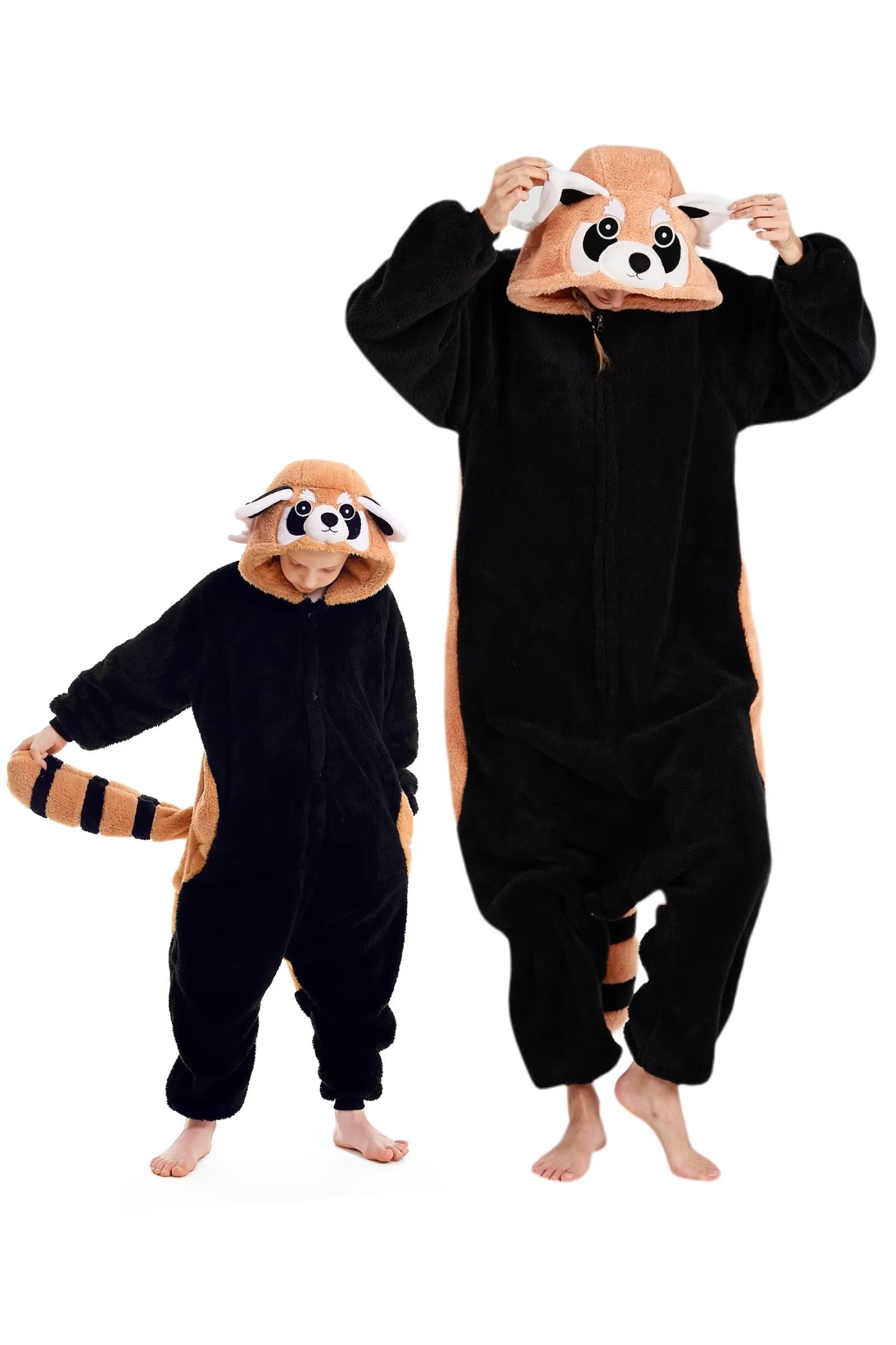 Onesie Darkcom Giant Panda Para Crianças De Flanela De 6 A 7 Anos