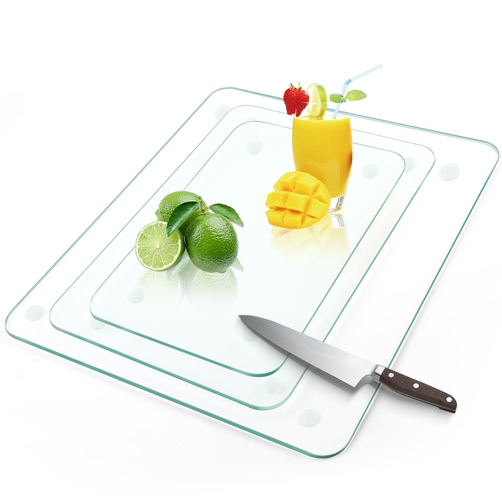 Tábua De Corte Para Cozinha De Vidro Temperado Yopikuu 20x30cm