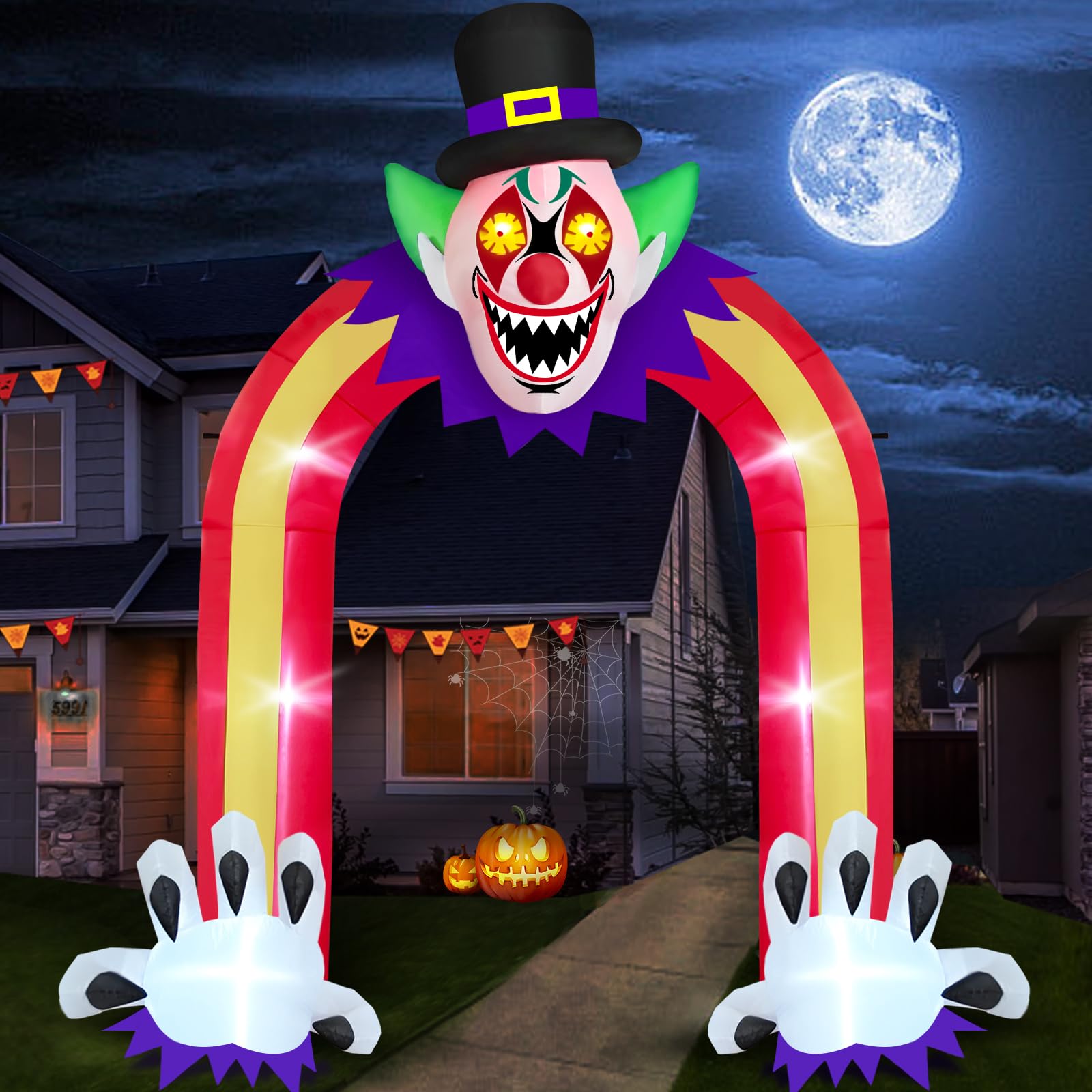 Palhaço Inflável De Halloween Danxilu De 3 M Com Luzes Led