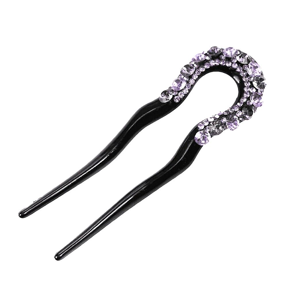 Multicolor Diâmetro De Cristal Em Forma De U Forma Duplo Pin Plete