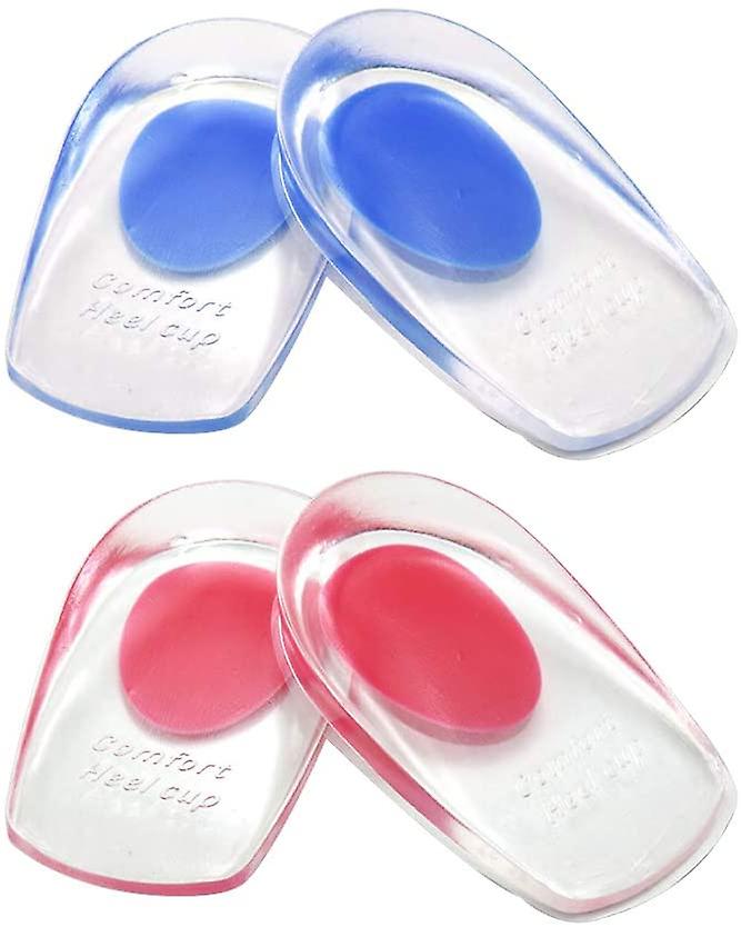 2pack Clear Orthotic Gel Heel Cups Para Fascite Plantar Tre