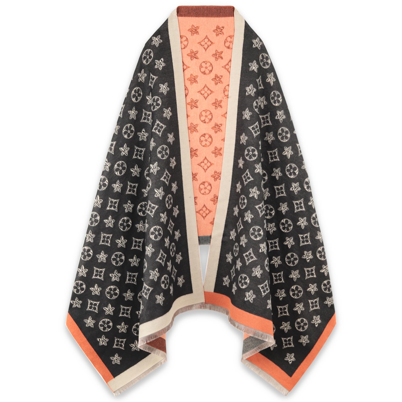 Lenço Extree Pashmina Silky Shawl Wrap Para Mulheres 74,4 X 24,4 Cm