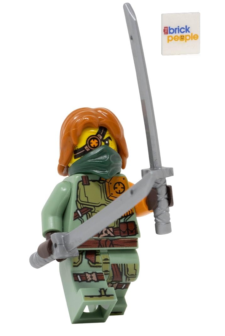 Minifigura Lego Ninjago Ronin Com Espadas Duplas De 5 Cm De Altura