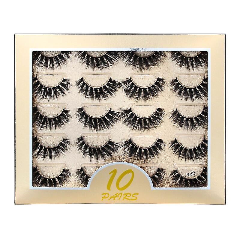 10 Pares 3d Mink Pêssegos Cílios Falso Natural Dramatic Vo