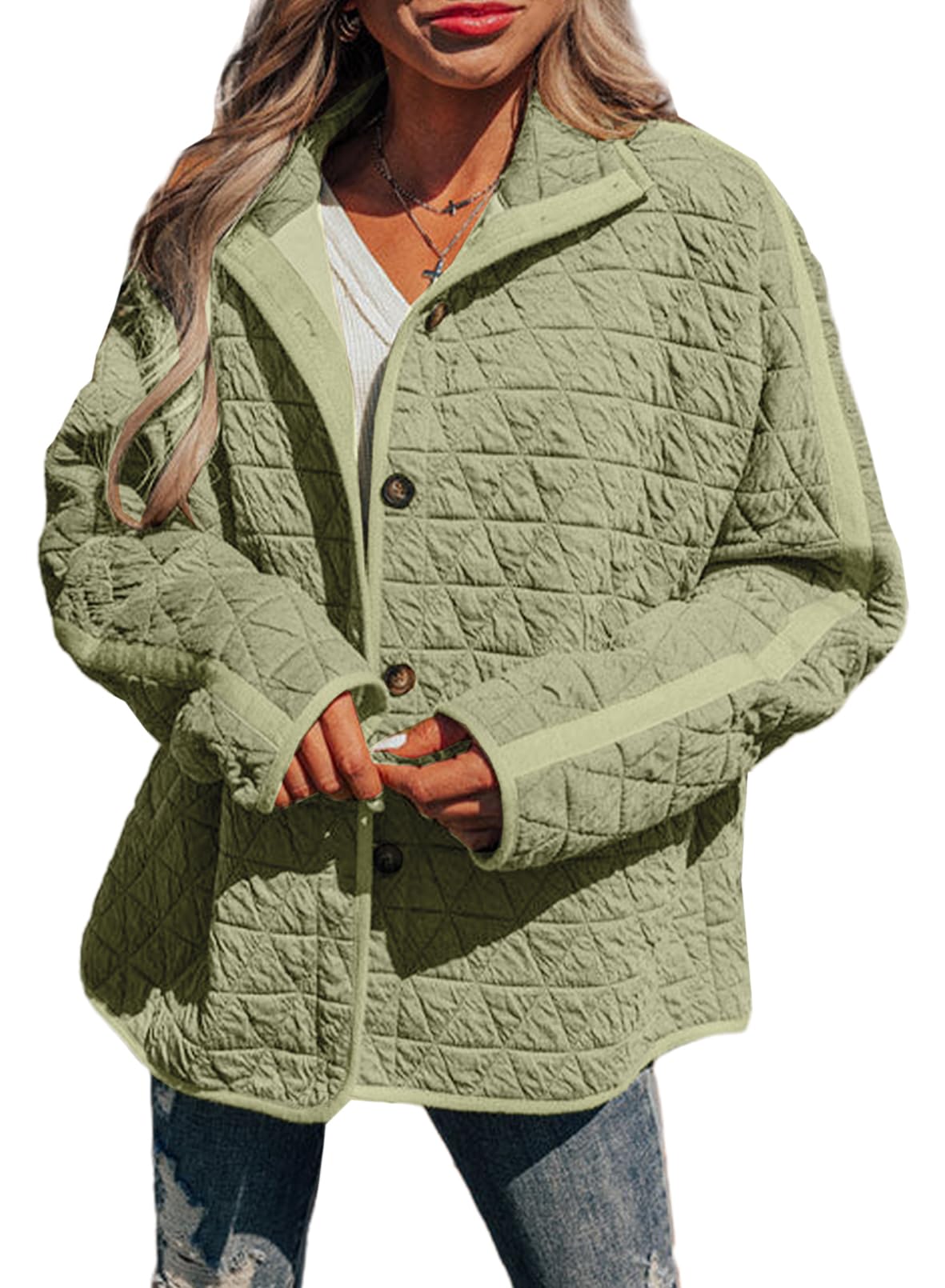 Jaqueta Acolchoada Evaless 2024 Fashion Para Mulheres Smoke Green Xx