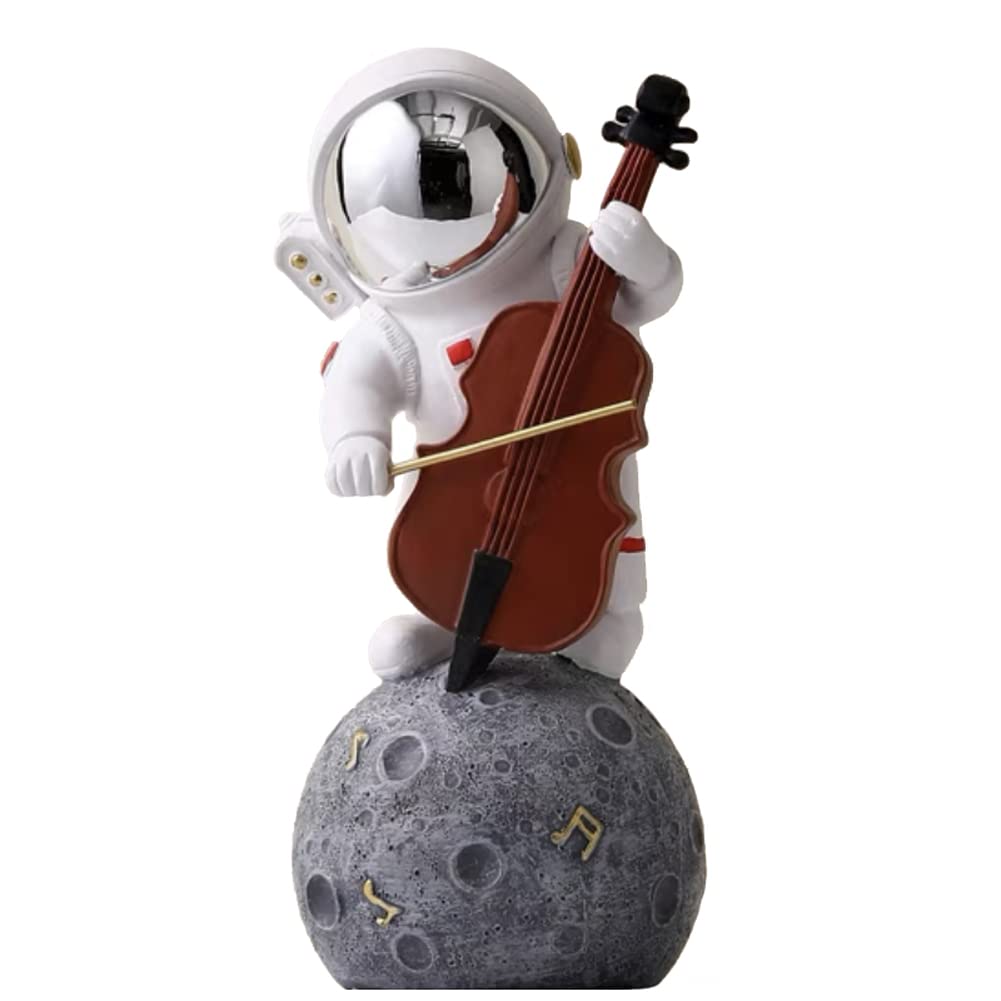 Estatueta Paimuni Astronaut Spaceman Sculpture Resin 20cm