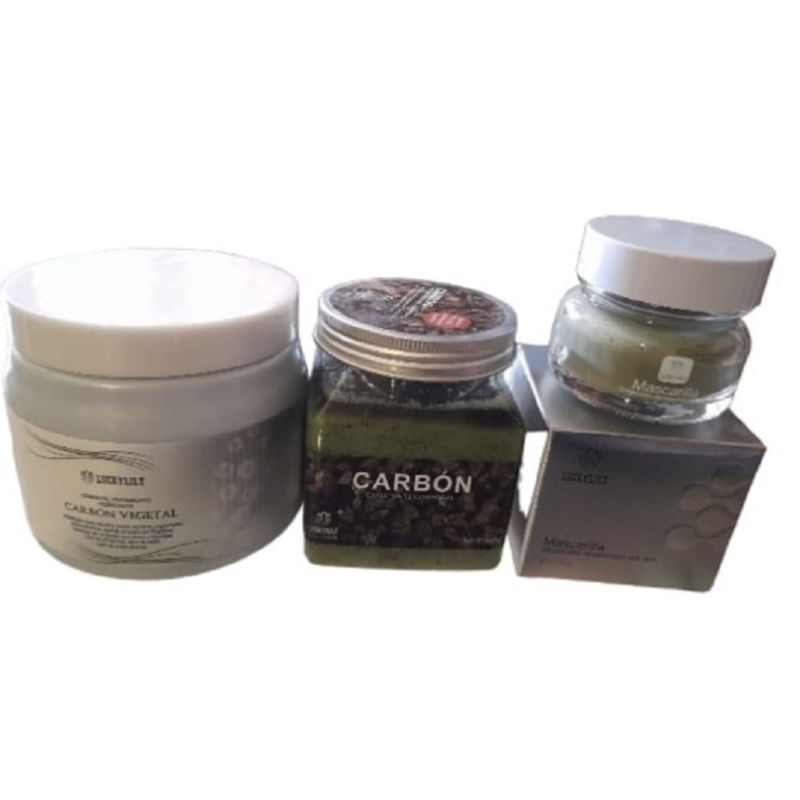 Conjunto De Cuidados Com A Pele E Tratamento Capilar Com Carbono