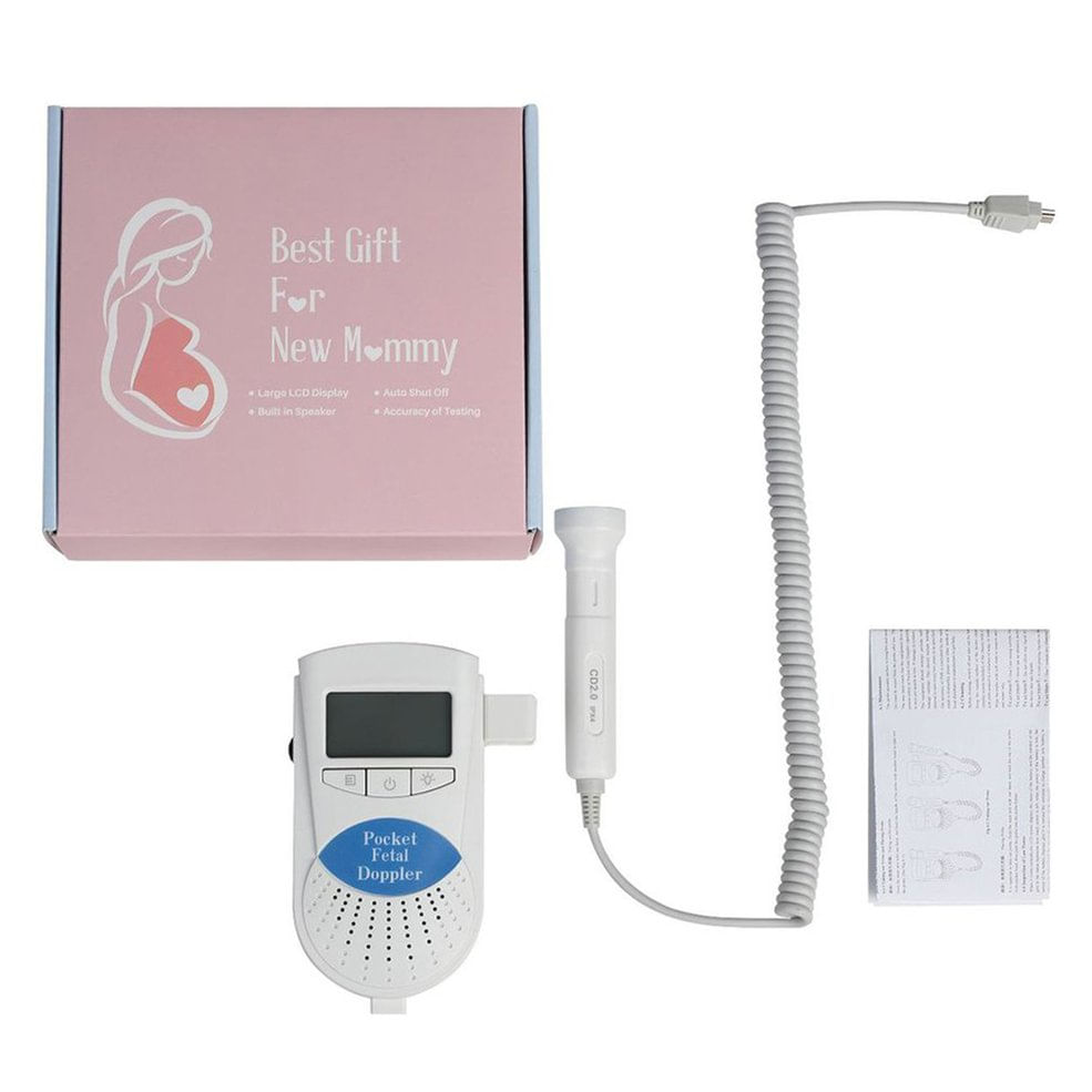 Tela Lcd Baby Detector Ultrassônico Lcd Frequência Cardíaca Pré-natal