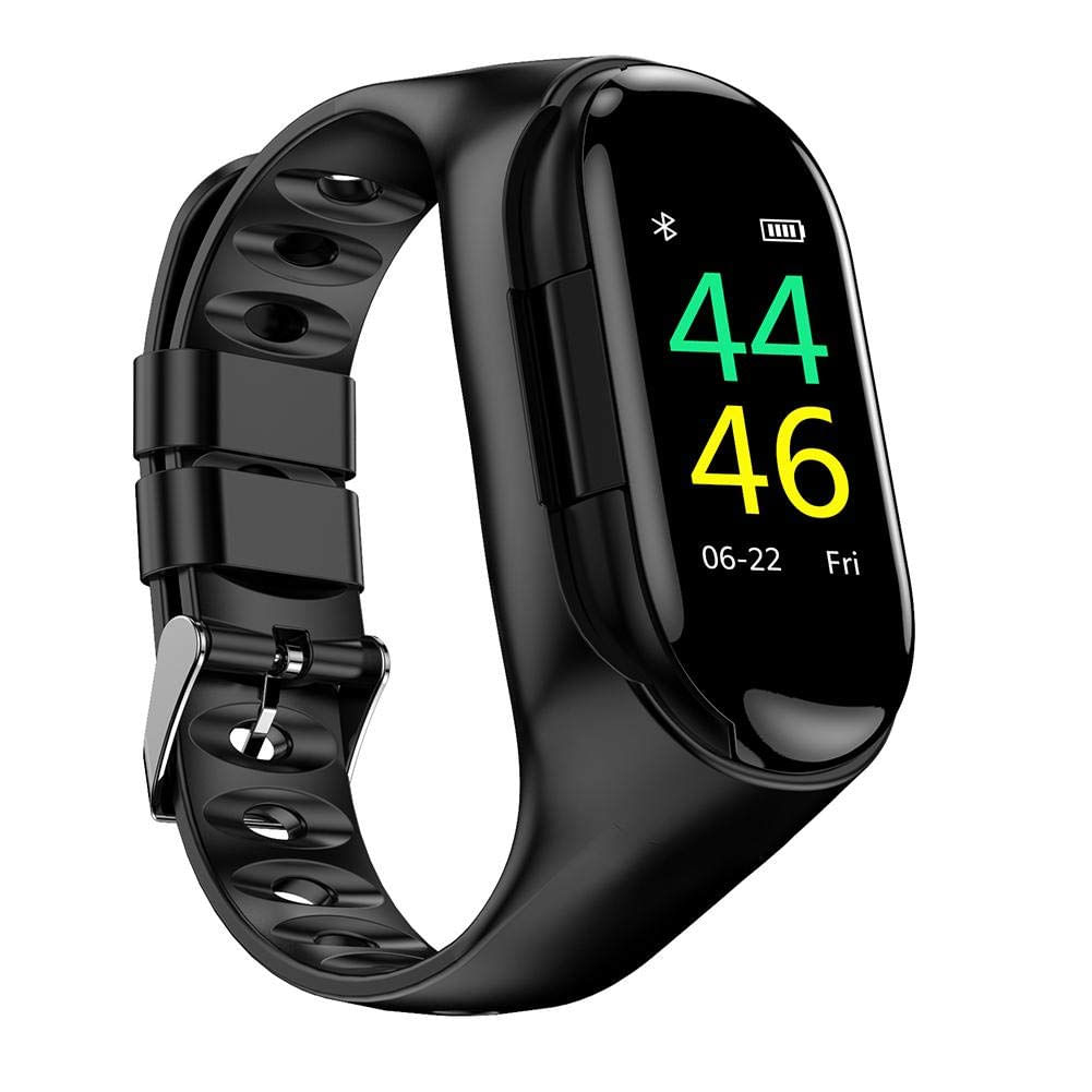 M1 Smart Watch Pulseira Bluetooth Fone De Ouvido Dois Em Um Esporte