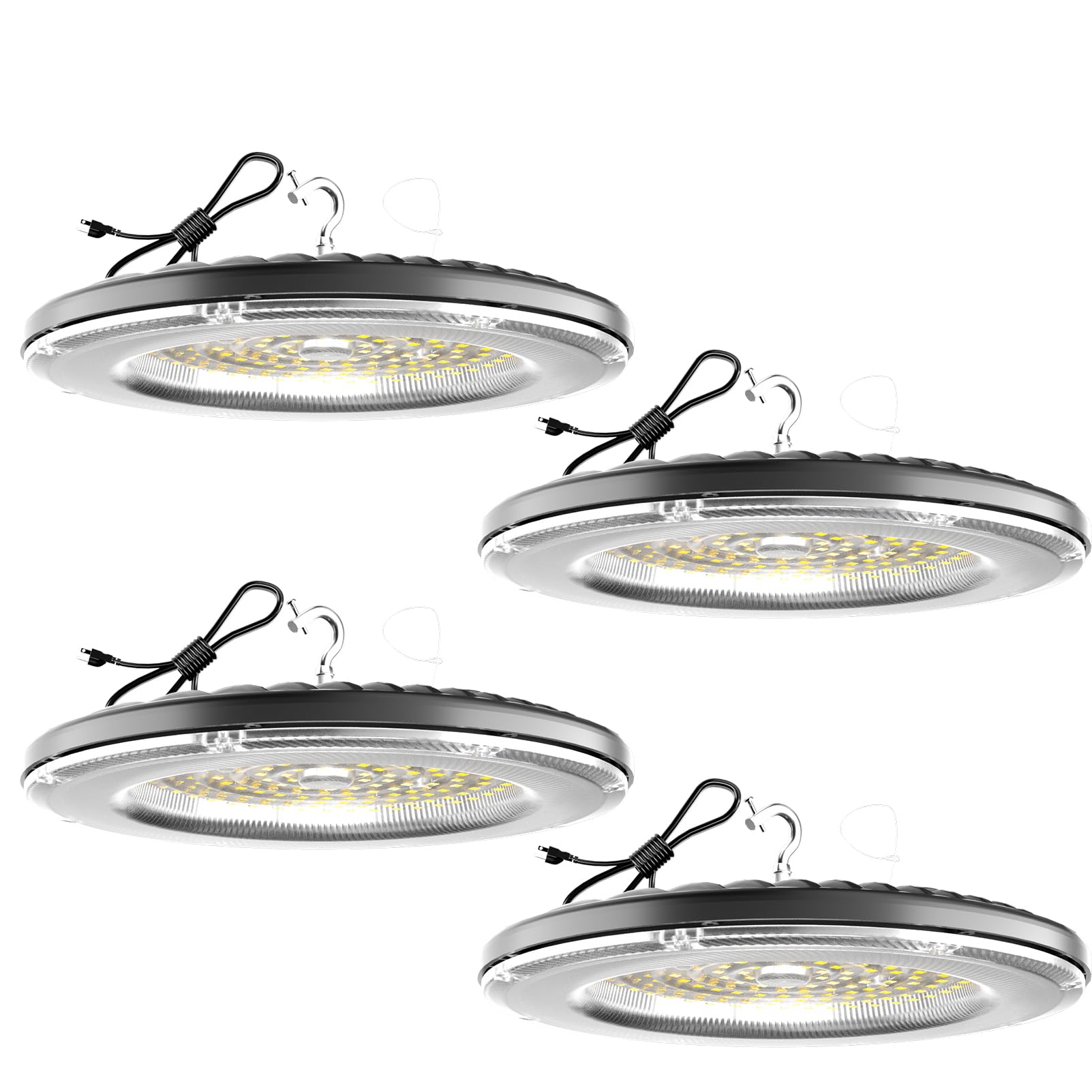Lâmpada Led Ufo De Alto Brilho Lightdot 100w 15000lm Para Garagem X4