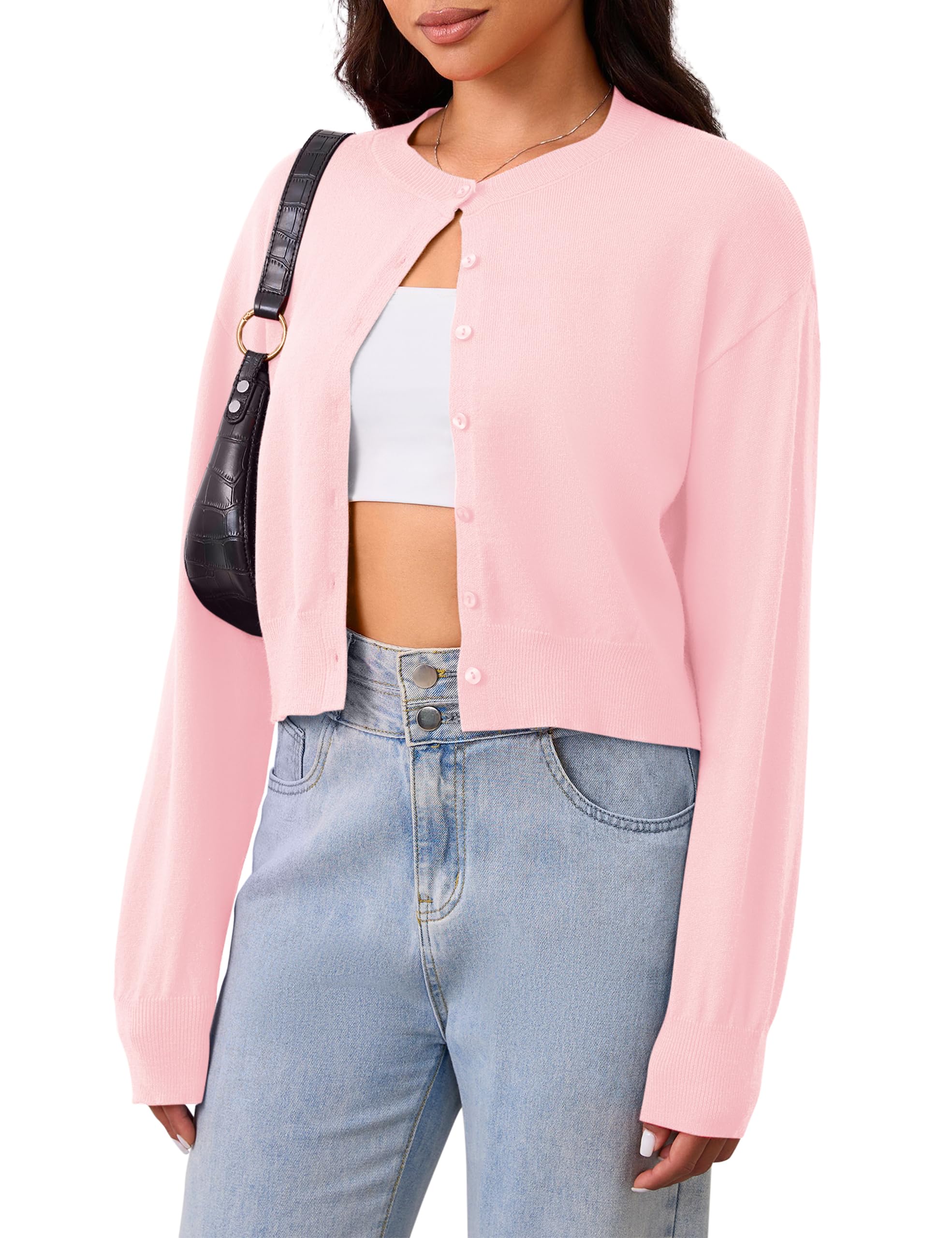 Suéter Feminino Missactive, Cortado Em Algodão Rosa